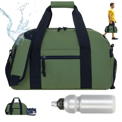 Sporttasche Herren Sport Jungen Bag Tasche Schuhfach 46 cm Plane 12819 Oliv +f