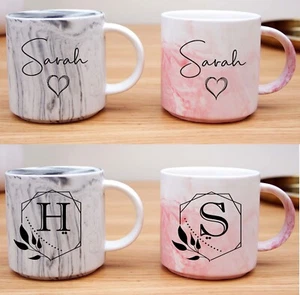 14 Unzen Marmor Druck Tasse, Personalisierte Brautjungfer Tasse, Individueller Name Tasse, Büro - Bild 1 von 16
