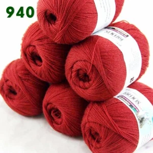 Sale 6 Ballsx50gr LACE Rugs Acrylic Wool Cashmere Hand Crochet Knitting Yarn 940 - Picture 1 of 10