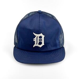 Vintage 80s Detroit Tigers Annco Trucker Snapback Hat Cap MLB L Union Made