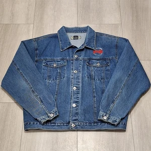 Vintage PLAZA CASINO LAS VEGAS DENIM JACKET Size XL - Picture 1 of 8