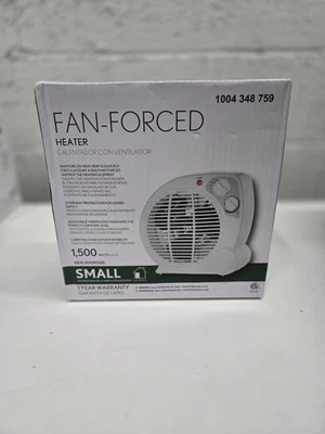NEW Intertek Fan Forced Heater 1500 Watt Small Room Adjustable Heat Settings - Image 1 of 2