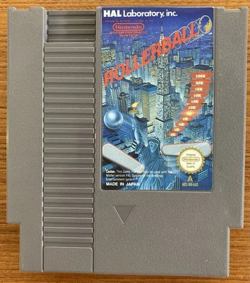 NES ~ ROLLERBALL ~ Nintendo Game 3 Screw NES-RH-AUS Game Cart Only Pal A - Image 1 of 4