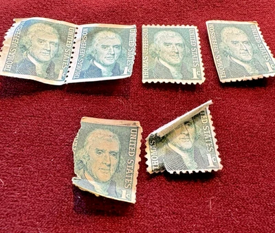 President Thomas Jefferson 1 Cent Postage Stamp-RARE  Lot 6 - Image 1 of 3