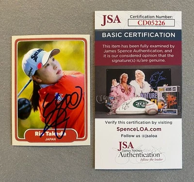 LPGA GOLF STAR RIO TAKEDA AUTOGRAPH TRADING CARD JSA CD05226 - Image 1 of 2