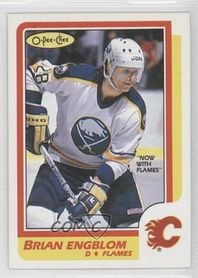 1986-87 O-Pee-Chee Blank Back Brian Engblom - Image 1 of 2