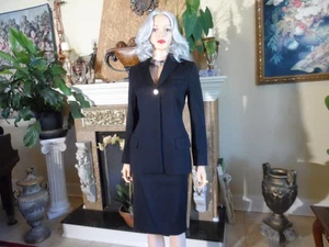 Gianni Versace Couture Rockanzug schwarz Wollmischung Größe iT 40 - US 4 - Bild 1 von 24