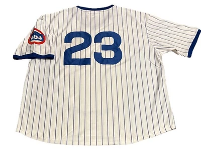 Ryne Sandberg Chicago Cubs Jersey Men’s XL NWT 1987 Home White Retro Pinstriped - Image 1 of 4