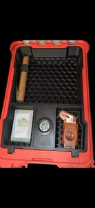 Custom Cigar Humidor Insert for Milwaukee Packout Deep Organizer 48-22-8435 - Afbeelding 1 van 5