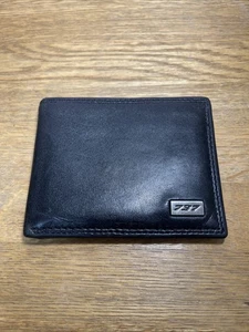 Boeing 737 men's black leather bi-fold wallet - Picture 1 of 11