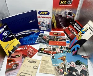 Lot catalogues circuits électriques, notices Scalextric + guide compet Michelin - Imagen 1 de 18