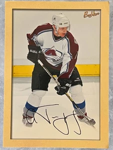 2005-06 Upper Deck Bee Hive 5x7 #182 Alex Tanguay Colorado Avalanche Auto - Bild 1 von 2