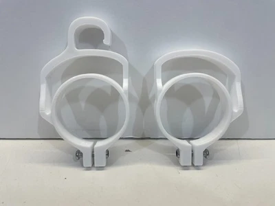 Kawasaki KX 125 250 1994 1995 par de guía de guardahorquilla blanco KX125 KX250 Foto 1 de 4