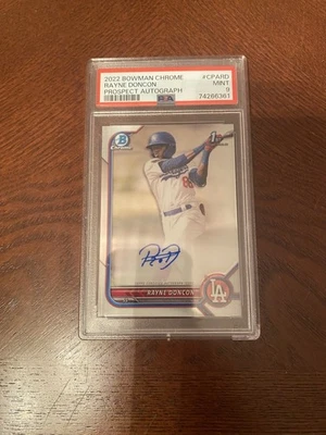 2022 Bowman Chrome - Rayne Doncon #CPA-RD PSA 9 Auto - Image 1 of 2