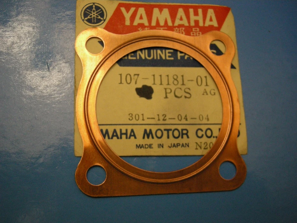 GENUINE Yamaha RD50, DT50 PW50 CYLINDER HEAD GASKET 107-11181-01 - Image 1 of 1