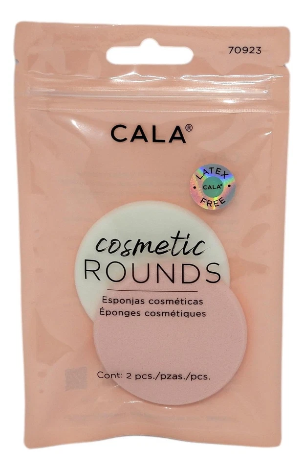 Круглые губки для косметики CALA, 2 шт/упаковка, полиуретан - Изображение 1 из 1