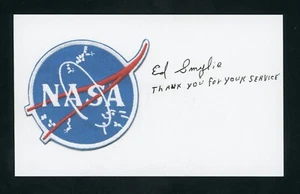 Ed Smylie NASA Chief of Crew Systems Div. Saved Apollo 13 Signed 3x5 Card E28023 - Picture 1 of 1