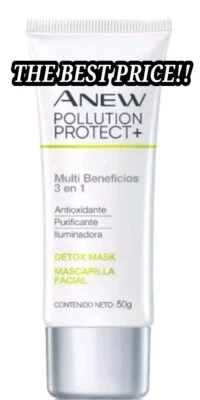 AVON ANEW POLLUTION PROTEC + (ANTIOXIDANTE -PURIFICANTE-ILUMINADORA) DETOX MASK  - Image 1 of 2