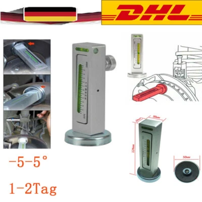 Sturzmessgerät Auto Magnetisch Radsturzwaage Wasserwaage KFZ Einstellwerkzeug - Bild 1 von 4