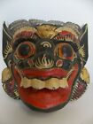 Vintage Colorful Wooden Tribal Mask! Devil? Vibrant Colors! Unknown Origin.