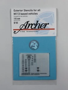 Archer 1/35 Außenschablone für M113-basierte Fahrzeuge (genug für 2) AR35334 - Bild 1 von 1