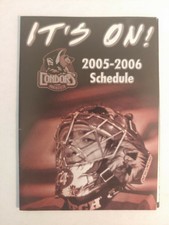 2005-2006 Bakersfield Condors Pocket Schedule ECHL Ryan Munce Kevin St Jacques