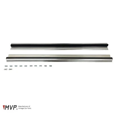 MVP BMW E10 2002 Late Wide Aluminum Door Sill Plate Set, 51471822070 - Image 1 of 4