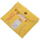 Girls Sanitary Napkin Storage Bag Yellow Canvas Package Bags Coin Purse9007
