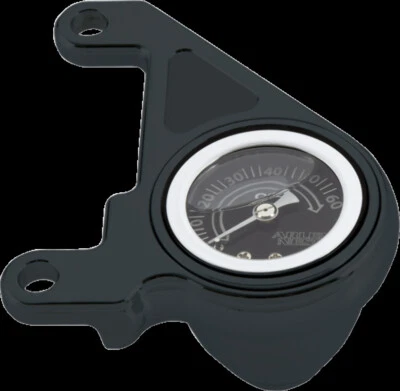 Arlen Ness Black Engine Oil Pressure Gauge 99-17 Harley Davidson Dyna Touring - Image 1 of 2