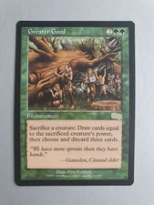 Greater Good, MTG Urza's Saga (1998) Rare Green Enchantment NM