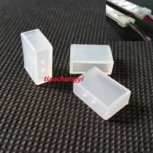 10mm/12mm/14mm Silicone End Cap for 3528 5630 5050 IP67 IP68 LED Tube Strip - Picture 1 of 6