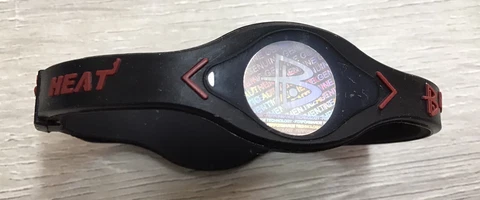 NBA TEAM MIAMI HEAT - BLACK Power Balance Energy Wristband - NEW Cover