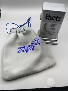 Fact 2-sided Cigarette Barcroft Zippo 1970’s - UNFIRED - With Bag. - Picture 1 of 7
