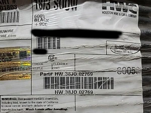 Houwire 18/3C SOOW 600V 90C Portable Power Cable Cord same as Carol 02769 /25ft - Picture 1 of 10