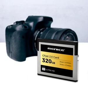 Renice 320G memory card CFast 2.0 specifications -1pc for EOS C300 Mark II - Picture 1 of 6