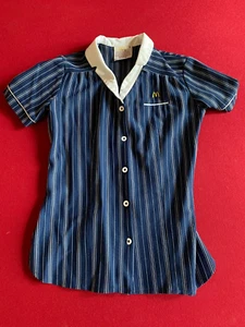 1983, McDonald's, Female Employee (Blue) Uniform Top (Scarce / Vintage) - Picture 1 of 3