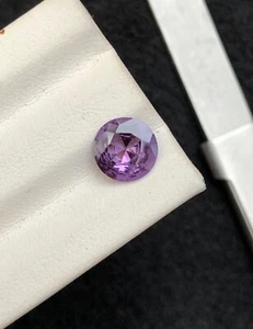 1.25 Ct Natural Spinel Purple Color Round Shape loose gemstone From Afghanistan - Picture 1 of 2