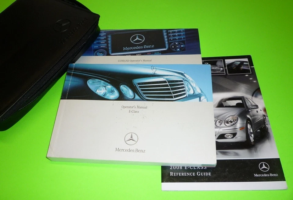 Mercedes E350 E550 E63 2008 conjunto manual del propietario 08 + comando guía de navegación + estuche Foto 1 de 1