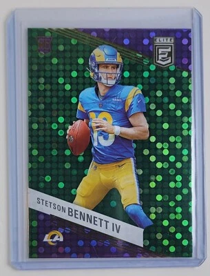 Stetson Bennett IV Green Disco Rookie 2023 Panini Donruss Elite Football #182 - Image 1 of 2