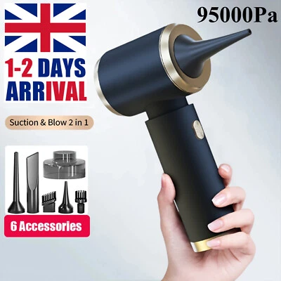 3 in 1 Upgrade Car Vacuum Cleaner Air Blower Wireless Handheld Rechargeable Mini - Image 1 of 4