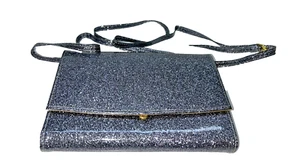 Kirks Folly Glitter Silver Crossbody Bag Organizer - Picture 1 of 12