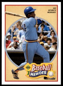 1991 UPPER DECK BASEBALL HEROES HANK AARON HANK AARON MILWAUKEE BREWERS #24