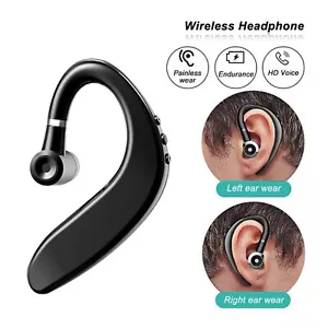 Bluetooth 5.0 Headset Wireless Earbuds Sweatproof Business Bluetooth Earphones - Picture 1 of 5