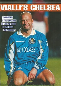 CHELSEA & ITALIEN: GIANLUCA VIALLA SIGNIERT A4 (12x8) MAGAZIN BILD + KOA - Bild 1 von 1