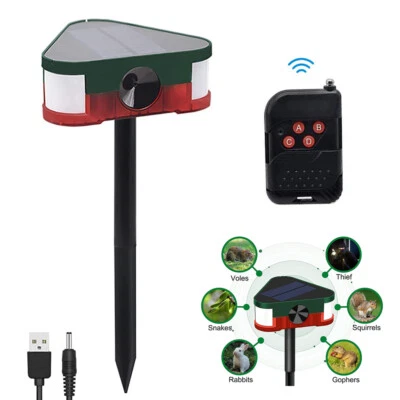 Solar Alarm Light Waterproof Inductive Sound Night Mode For Garden Security Lamp - Image 1 of 4