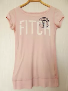 Maglia A&F ABERCROMBIE & FITCH misto cotone taglia S/34-36 rosa - Foto 1 di 2