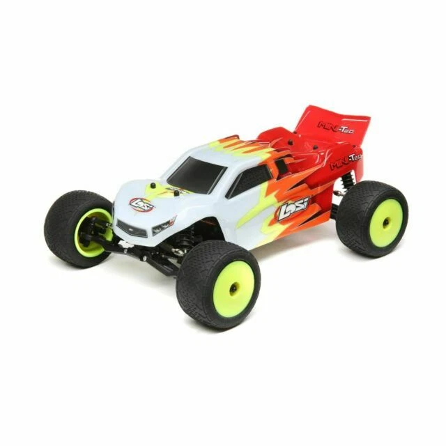 Losi 1/18 Scale Mini-T 2.0 2WD Stadium Truck - Red/White (LOS01015T1)