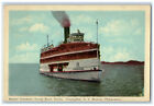 1947 Steamer "Canadiana" Crystal Beach Canada H.E. Woolever Vintage Postcard