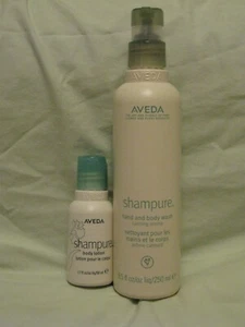 Aveda Shampure lavaggio mani e corpo flacone 8,5 oz + lozione corpo abbinata 1,7 oz NUOVO - Foto 1 di 2