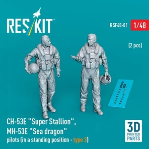 CH-53E "Super Stallion", MH-53E "Sea dragon" pilots (type2) 2pcs 1:48 RSF48-0081 - Picture 1 of 2